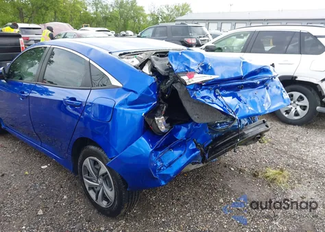 2020 Honda Civic Lx из США, поврежденный, VIN 19XFC2F66LE030527